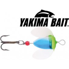 YAKIMA BAIT SPIN-N-GLO® RIGGED Metallic Silver Blue Green